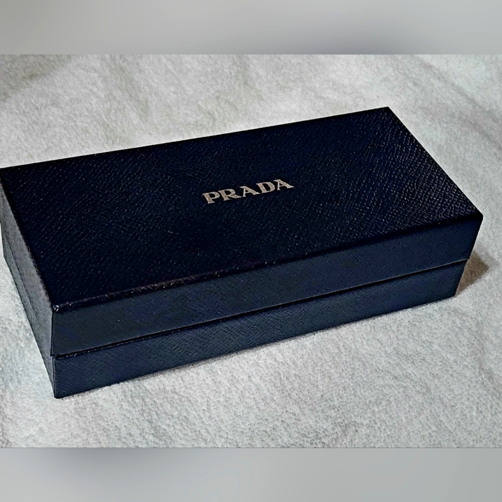 PRADA Empty Sunglass Box with Prada cleaning cloth NWT